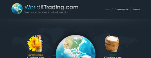 Internetová prezentácia firmy K-TRADING s. r. o.